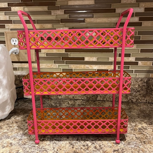 Pink and Gold 3-Tier Metal Counter Top Storage Organizer - Picture 5 of 16